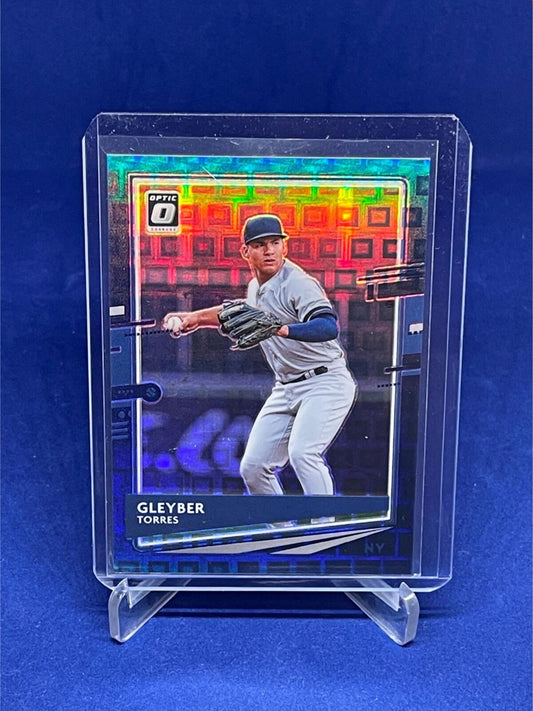 GLEYBER TORRES 2020 PANINI DONRUSS OPTIC BLUE PANDORA PRIZM HOLO #D 76/99