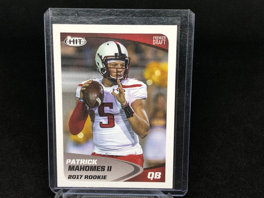 PATRICK MAHOMES II 2017 SAGE HIT PREMIER DRAFT RC # 5