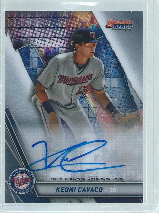 KEONI CAVACO 2019 BOWMAN'S BEST ON CARD AUTO PROSPECT