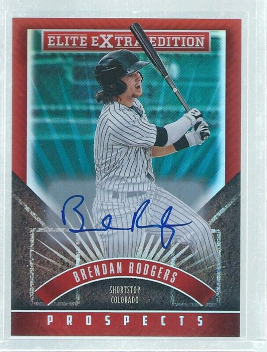 BRENDAN RODGERS 2017 ELITE EXTRA ON CARD AUTO PROSPECT #4
