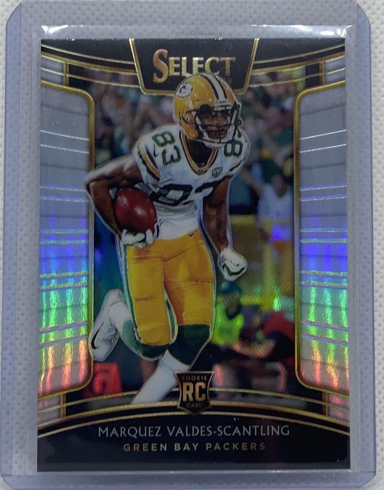 MARQUEZ VALDES-SCANTLING 2018 PANINI SELECT SILVER PRIZM ROOKIE RC #97