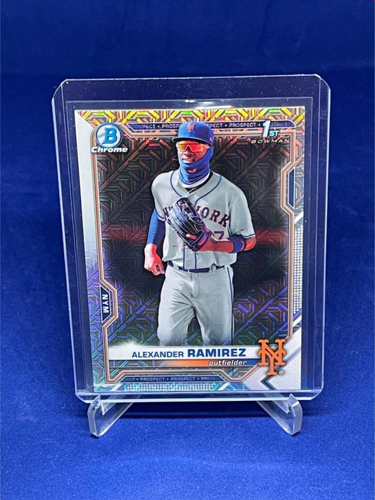 ALEXANDER RAMIREZ 2021 TOPPS BOWMAN CHROME 1ST BOWMAN MEGA BOX REFRACTOR # 208