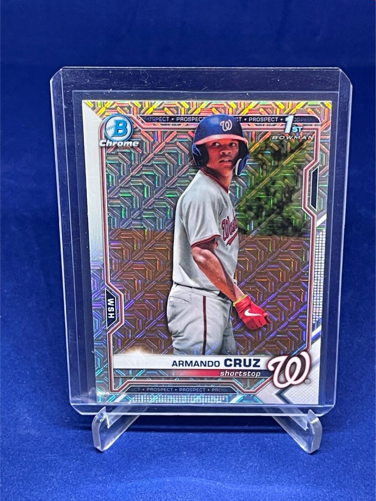 ARMANDO CRUZ 2021 TOPPS BOWMAN CHROME 1ST BOWMAN MEGA BOX REFRACTOR # 247