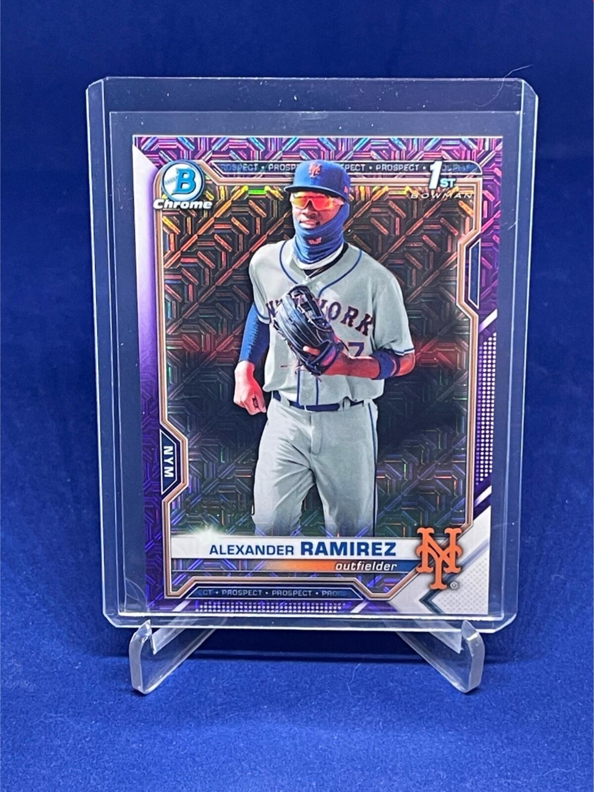 ALEXANDER RAMIREZ 2021 BOWMAN CHROME 1ST PURPLE MEGA BOX REFRACTOR #D 48/250