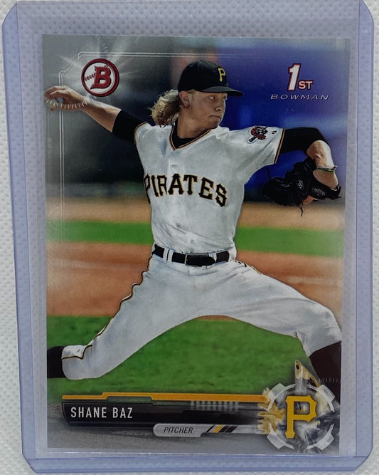 SHANE BAZ 2017 TOPPS 1ST BOWMAN PROSPECT SILVER #D 474/499