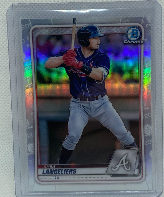 SHEA LANGELIERS 2020 TOPPS BOWMAN CHROME PROSPECT REFRACTOR #BD-183