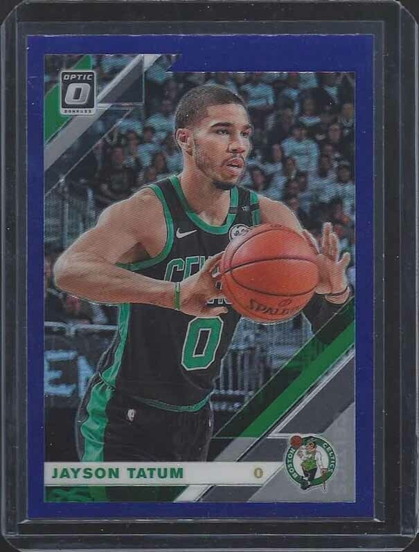 JAYSON TATUM 2019-20 DONRUSS OPTIC PURPLE HOLO PRIZM #82