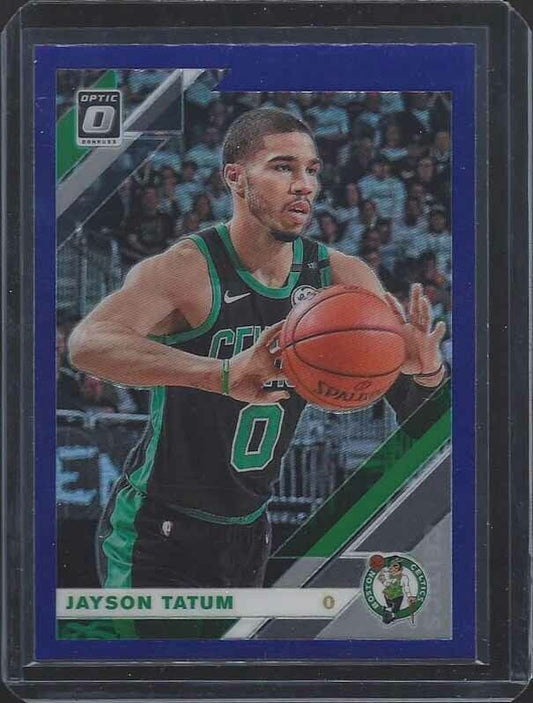 JAYSON TATUM 2019-20 DONRUSS OPTIC PURPLE HOLO PRIZM #82