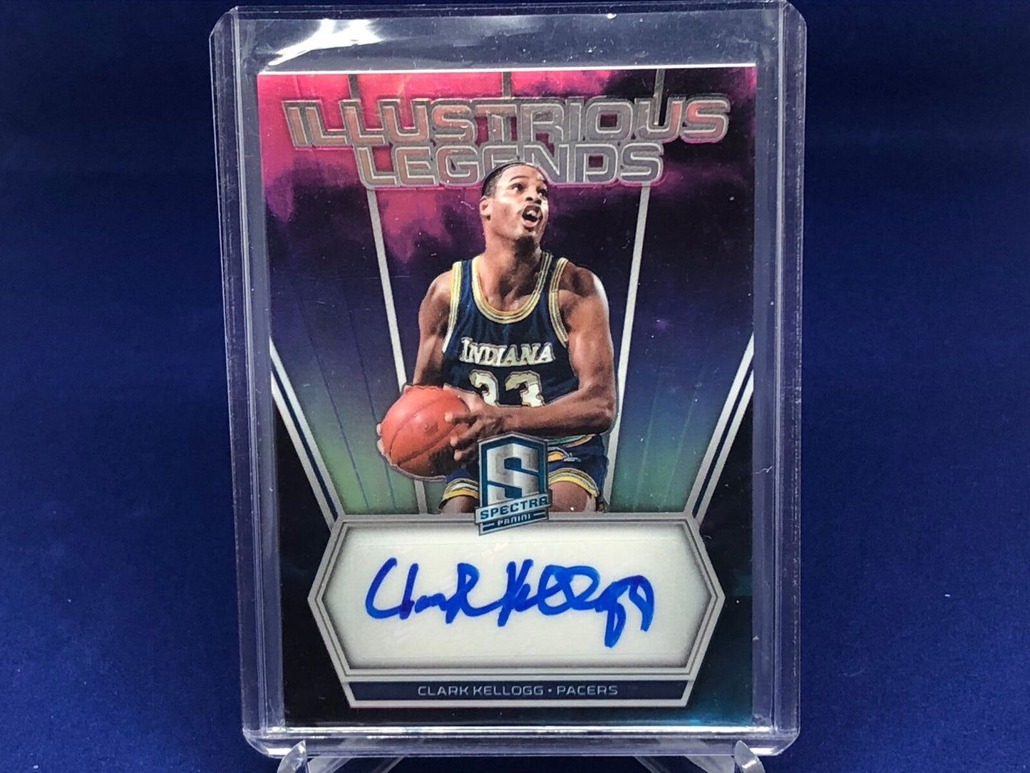 CLARK KELLOGG 2017-18 PANINI SPECTRA ILLUSTRIOUS LEGENDS NEBULA AUTO #D 1/1