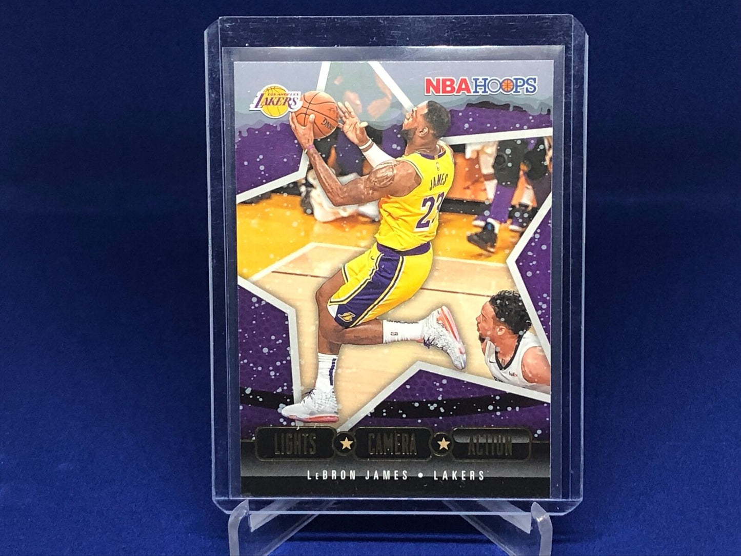 LEBRON JAMES 2020-21 PANINI HOOPS WINTER LIGHTS CAMERA ACTION # 22