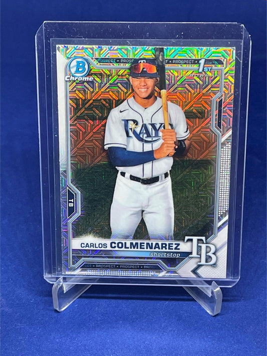CARLOS COLMENAREZ 2021 TOPPS BOWMAN CHROME 1ST BOWMAN MEGA BOX REFRACTOR # 238