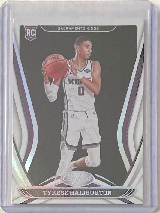 TYRESE HALIBURTON 2020-21 PANINI CERTIFIED ROOKIE RC #189