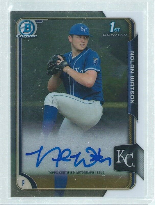 NOLAN WATSON 2016 BOWMAN CHROME 1ST ON CARD AUTO PROSPECT