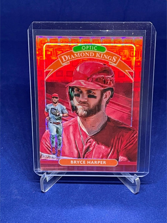 BRYCE HARPER 2020 PANINI DONRUSS OPTIC RED PANDORA HOLO DIAMOND KINGS #D 58/79
