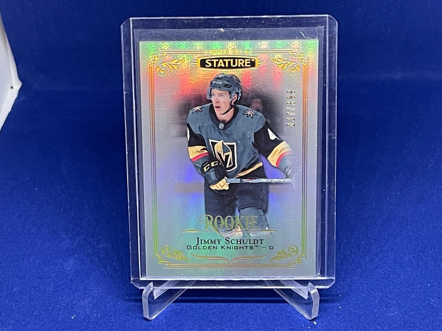 JIMMY SCHULDT 2019-20 UPPER DECK STATURE ROOKIE RC #D 227/399