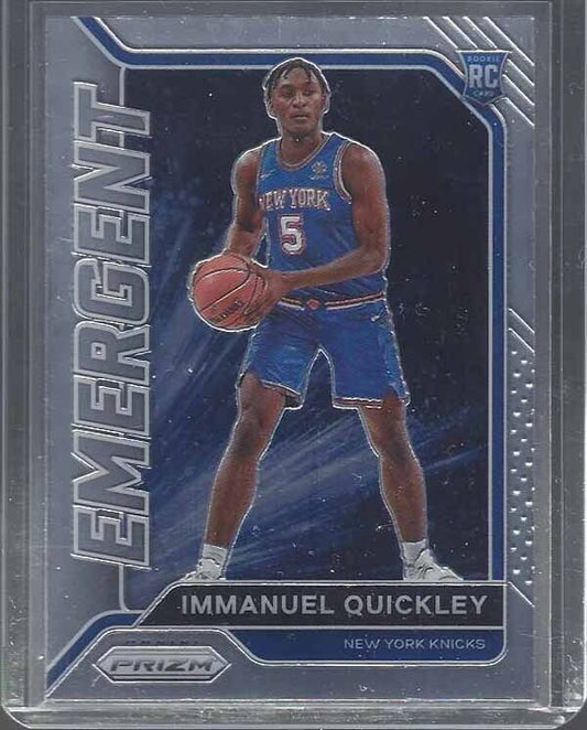 IMMANUEL QUICKLEY 2020-21 PANINI PRIZM EMERGENT ROOKIE RC #8