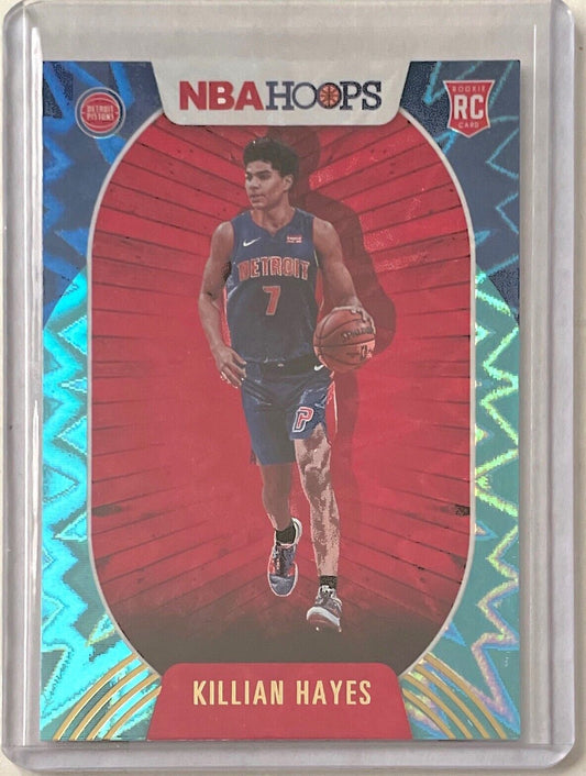 KILLIAN HAYES 2020-21 PANINI HOOPS TEAL EXPLOSION ROOKIE RC #241