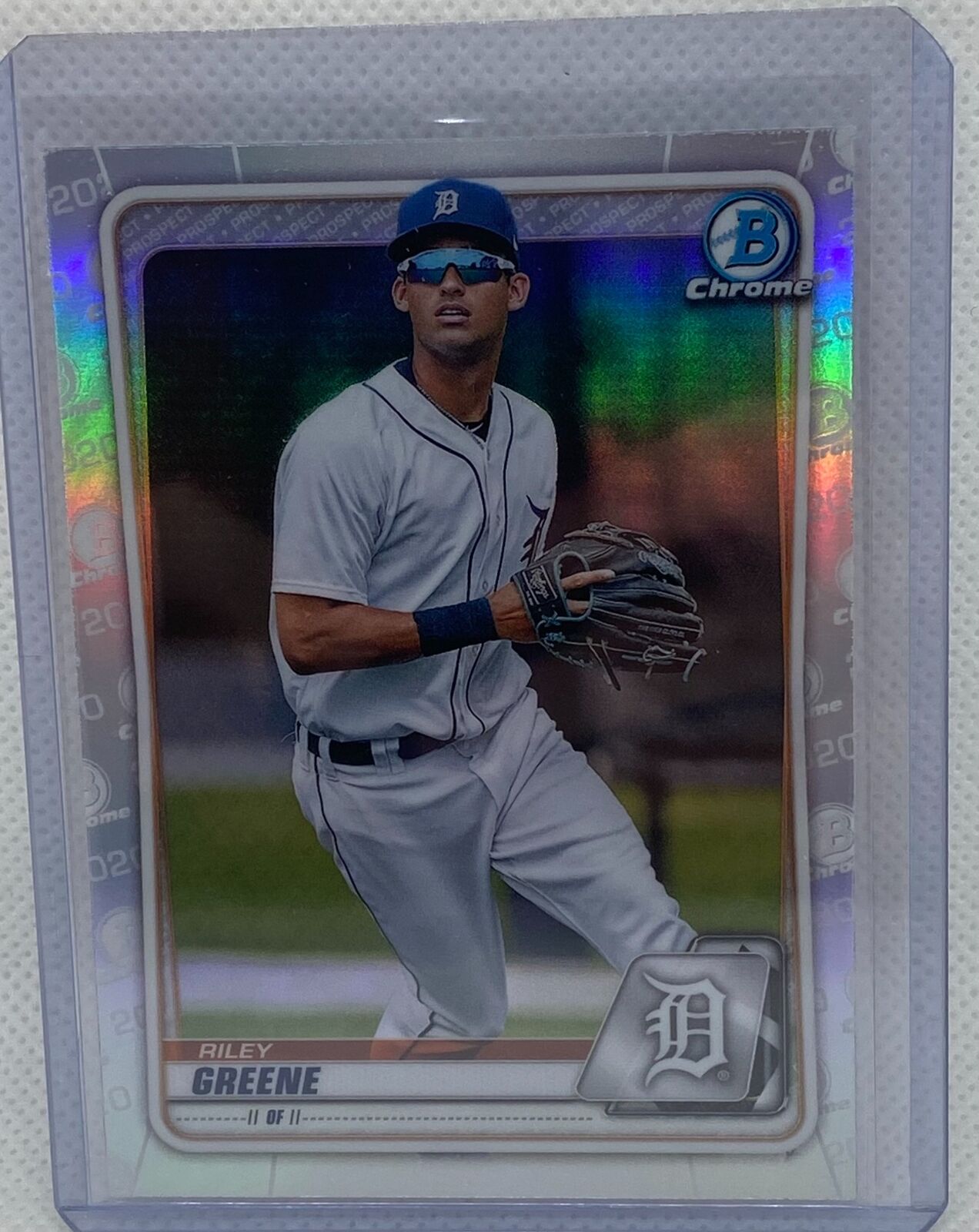 RILEY GREENE 2020 TOPPS BOWMAN CHROME PROSPECT REFRACTOR #BD-180
