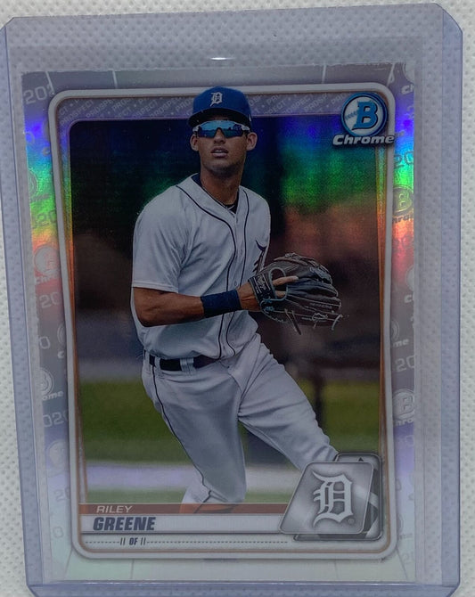 RILEY GREENE 2020 TOPPS BOWMAN CHROME PROSPECT REFRACTOR #BD-180