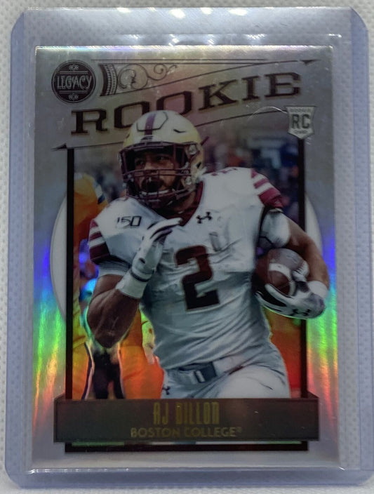 AJ DILLON 2020  PANINI LEGACY SILVER PRIZM ROOKIE RC #185