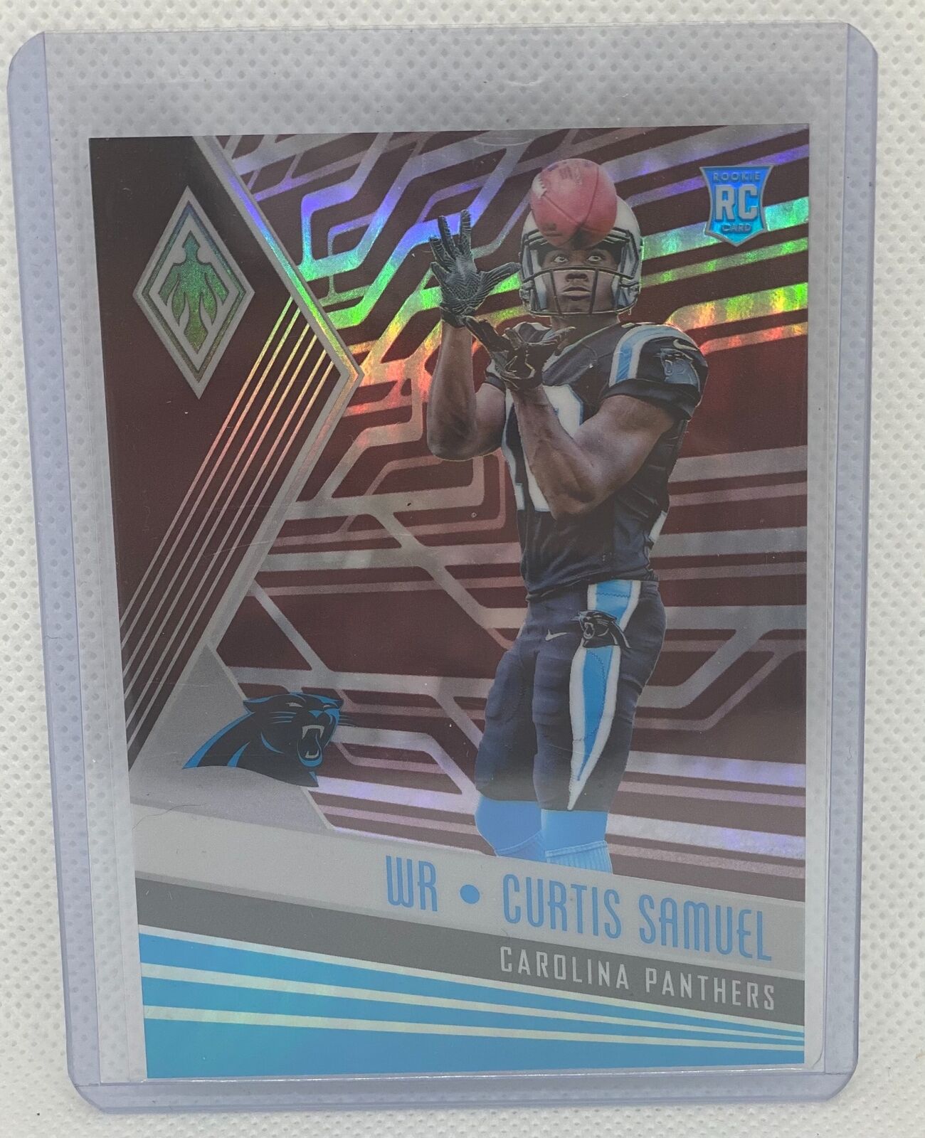 CURTIS SAMUEL 2017 PANINI PHOENIX RED PRIZM ROOKIE RC #D 014/299
