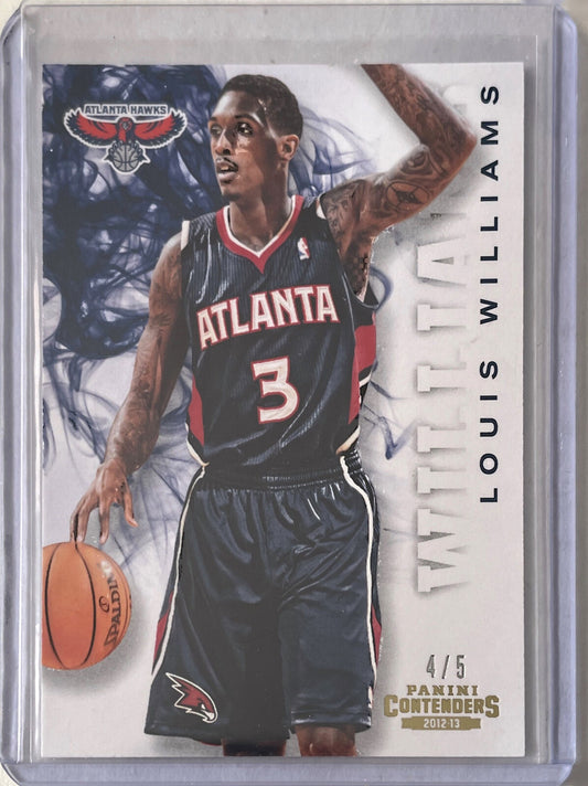 LOUIS WILLIAMS 2012-13 PANINI CONTENDERS GOLD FOIL #D 4/5