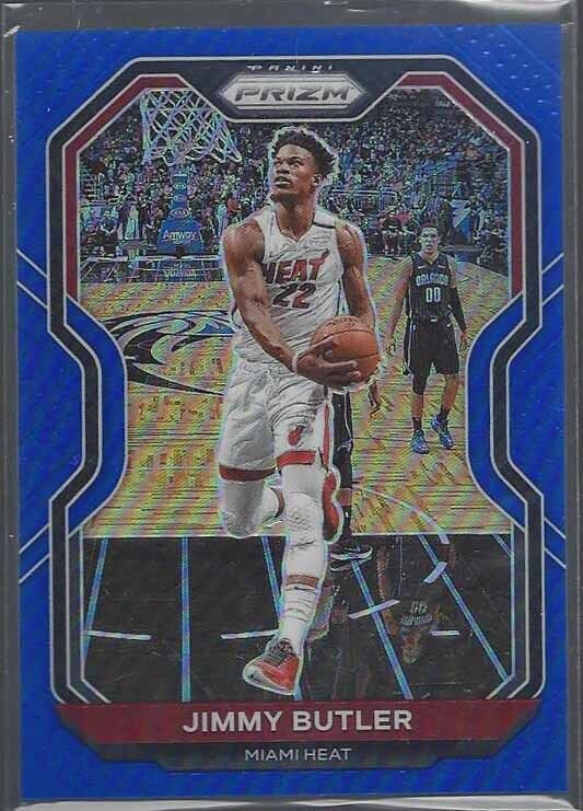 JIMMY BUTLER 2020-21 PANINI PRIZM BLUE PRIZMS #D 51/199