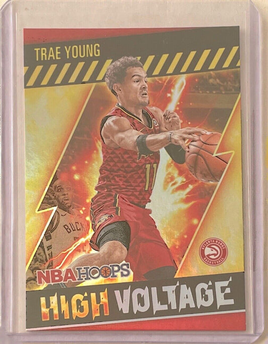 TRAE YOUNG 2020-21 PANINI HOOPS HIGH VOLTAGE #23