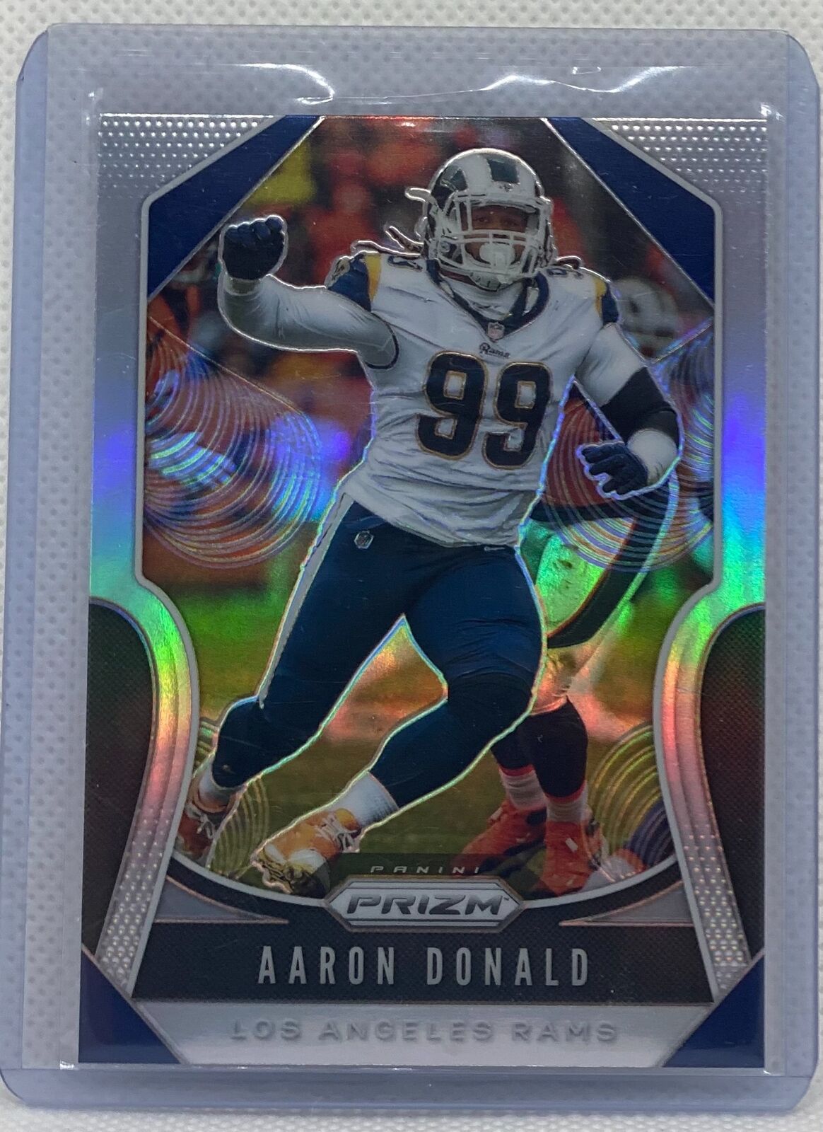 AARON DONALD 2019 PANINI PRIZM SILVER PRIZM #244