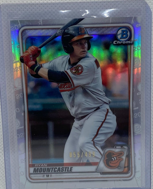 RYAN MOUNTCASTLE 2020 TOPPS BOWMAN CHROME PROSPECT REFRACTOR #D 055/499