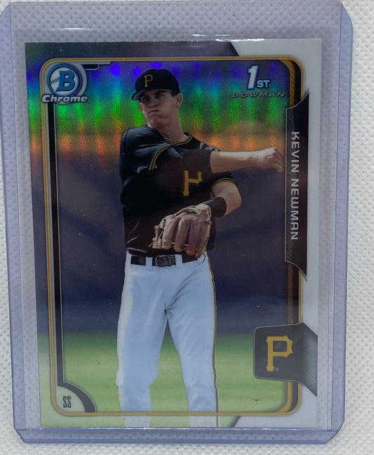 KEVIN NEWMAN 2015 TOPPS 1ST BOWMAN PROSPECT CHROME REFRACTOR #64
