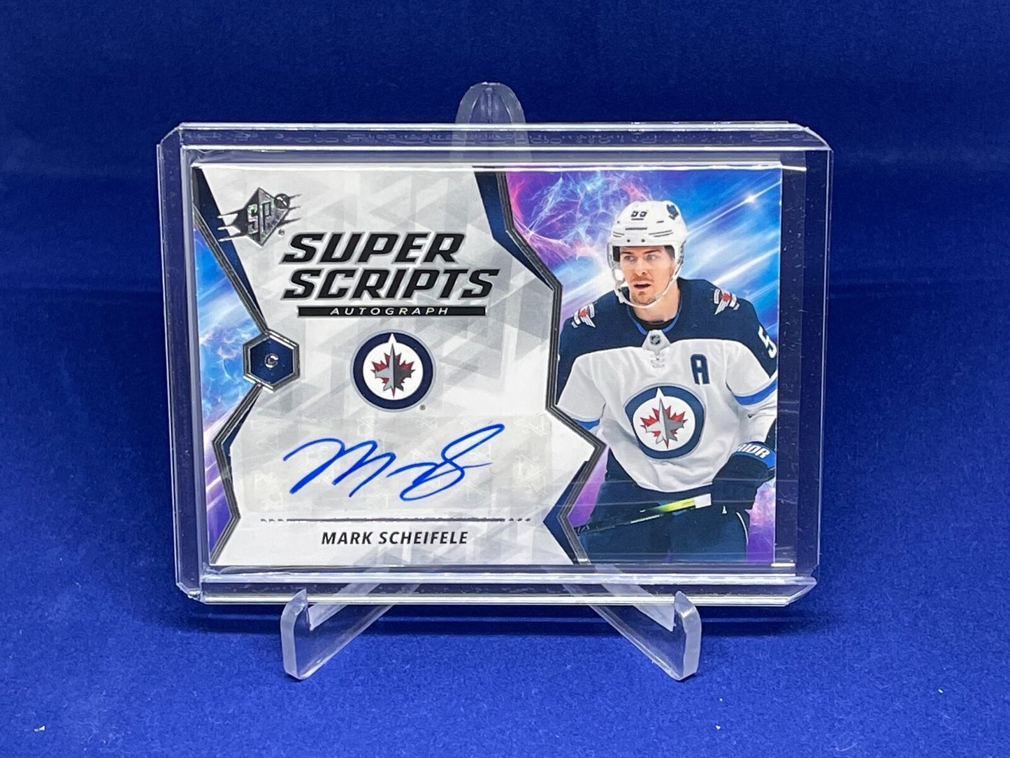 MARK SCHEIFELE 2020-21 UPPER DECK SPX SUPER SCRIPTS AUTOGRAPH AUTO