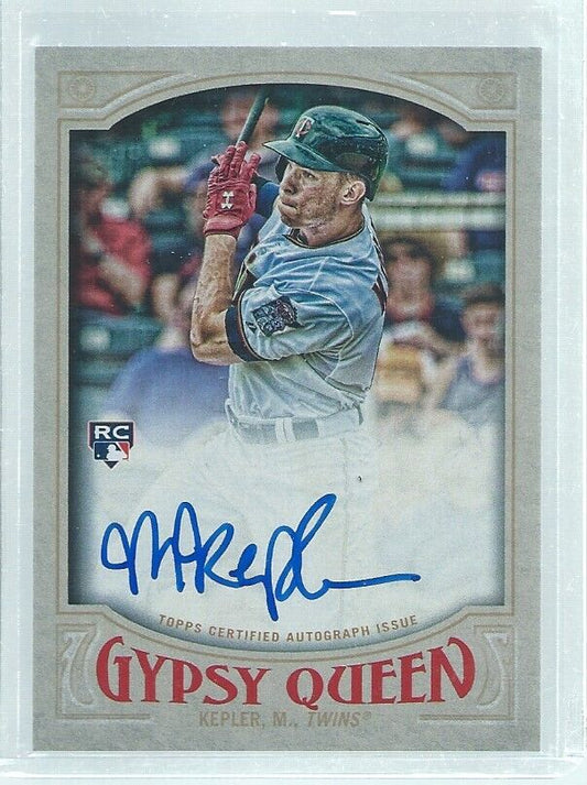 MAX KEPLER 2016 TOPPS GYPSY QUEEN ON CARD AUTO ROOKIE RC