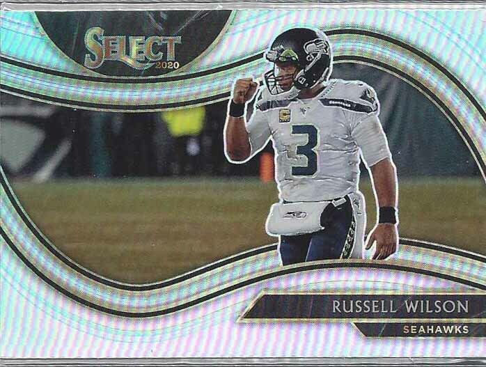 RUSSELL WILSON 2020 PANINI SELECT SNAPSHOTS SILVER PRIZM #4