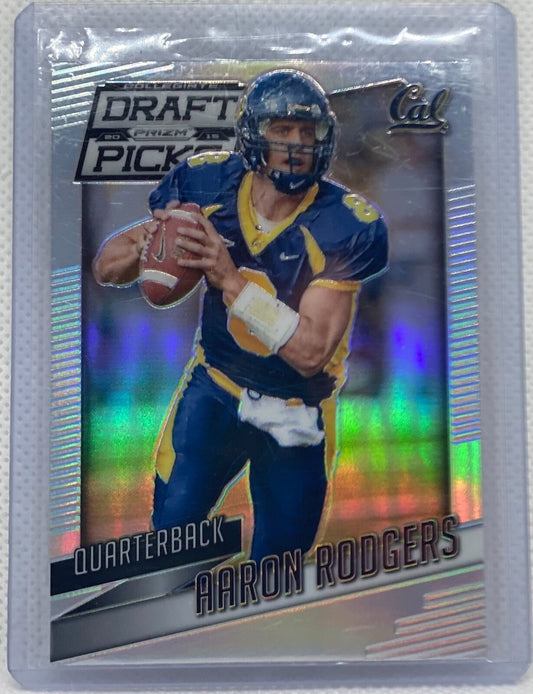 AARON RODGERS 2015 PANINI PRIZM DRAFT PICKS SILVER PRIZM #2