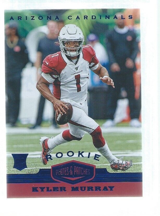 KYLER MURRAY 2019 PANINI PLATES & PATCHES BLUE RC #D 57/60