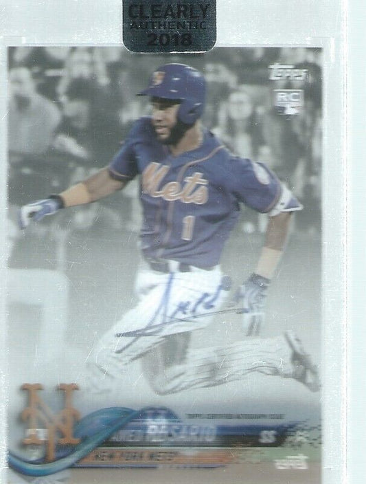 AMED ROSARIO 2018 TOPPS CLEARLY AUTHENTIC ON CARD AUTO ROOKIE RC