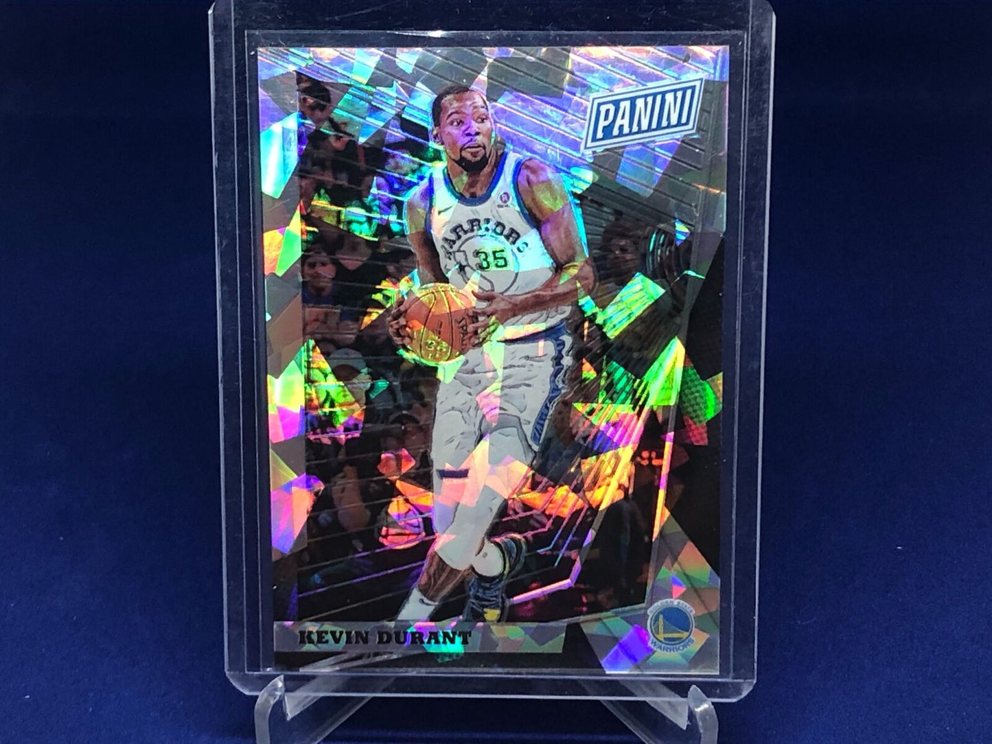 KEVIN DURANT 2018 PANINI THE NATIONAL CRACKED ICE PRIZM #D 22/50