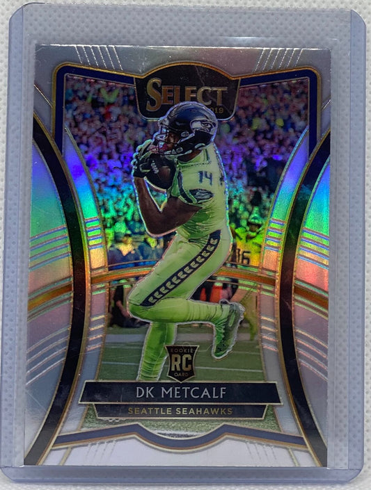 DK METCALF 2019 PANINI SELECT SILVER PRIZM ROOKIE RC #182