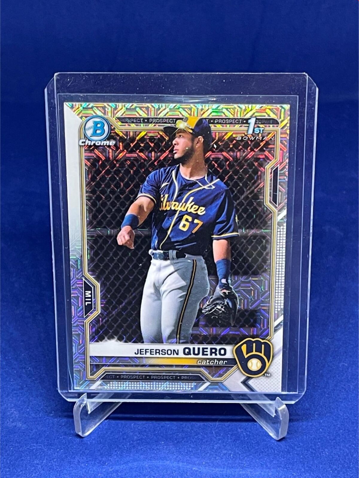 JEFFERSON QUERO 2021 TOPPS BOWMAN CHROME 1ST BOWMAN MEGA BOX REFRACTOR # 181