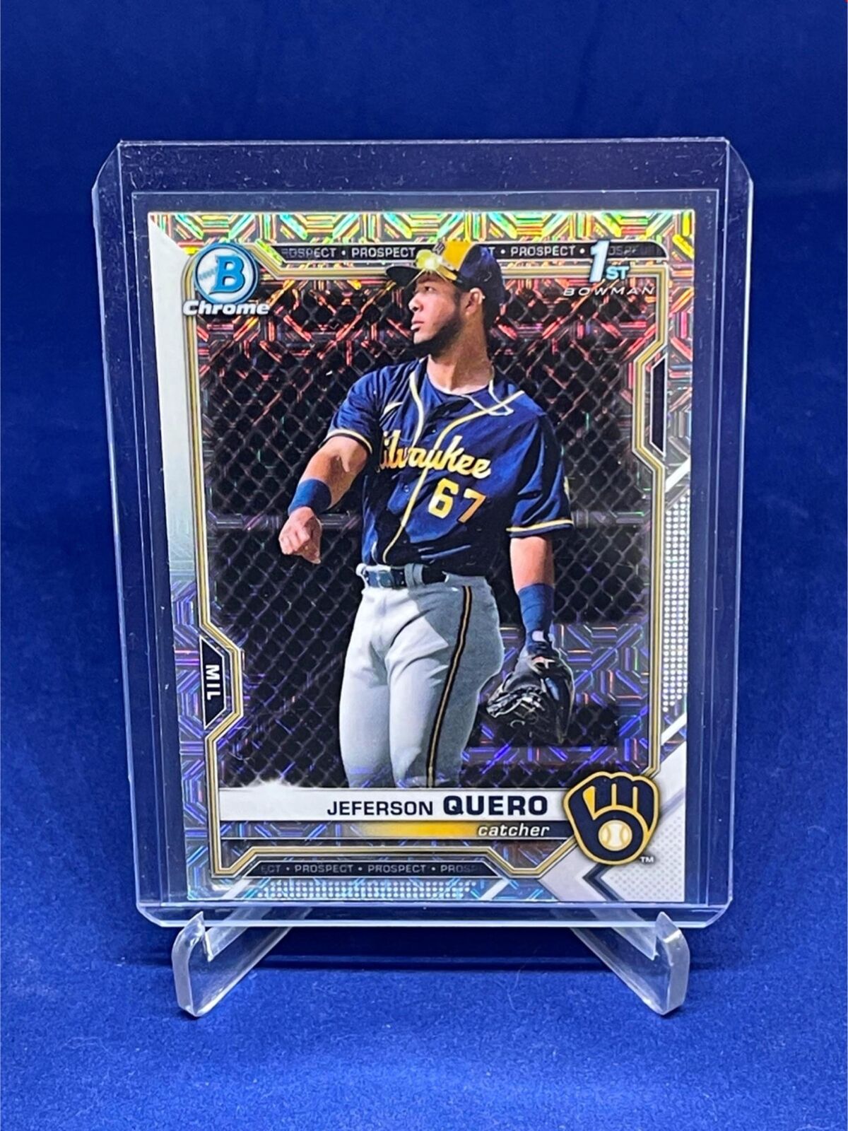 JEFFERSON QUERO 2021 TOPPS BOWMAN CHROME 1ST BOWMAN MEGA BOX REFRACTOR # 181