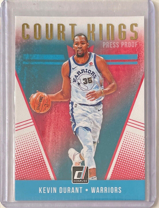 KEVIN DURANT 2018-19 PANINI DONRUSS COURT KINGS PRESS PROOF #27