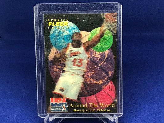 SHAQUILLE O NEAL 1996 FLEER USA SPECIAL ISSUE AROUND THE WORLD # 46