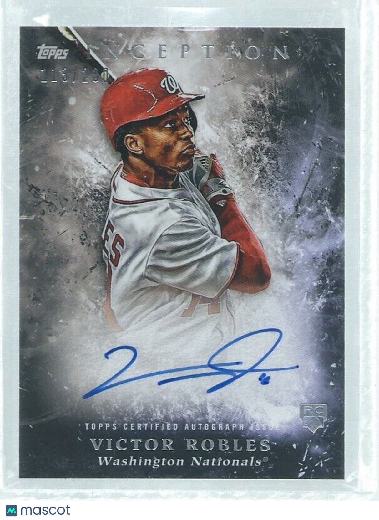 VICTOR ROBLES 2018 TOPPS INCEPTION ON CARD AUTO ROOKIE RC #D 113/230