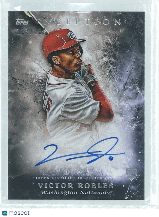 VICTOR ROBLES 2018 TOPPS INCEPTION ON CARD AUTO ROOKIE RC #D 113/230
