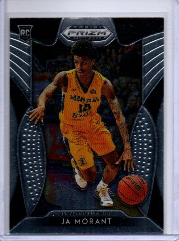 JA MORANT 2019 PANINI PRIZM DRAFT PICKS YELLOW TRUE ROOKIE RC #65