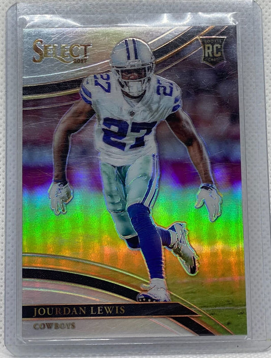 JOURDAN LEWIS 2017 PANINI SELECT SILVER FIELD LEVEL PRIZM ROOKIE RC #261