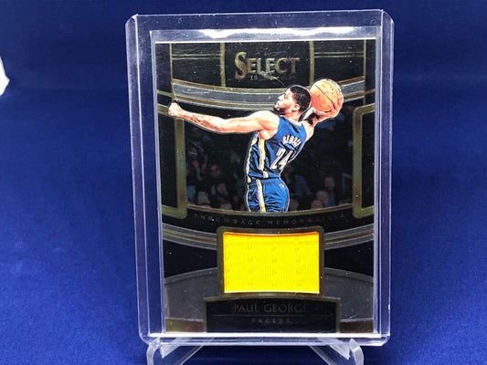PAUL GEORGE 2018-19 PANINI SELECT THROWBACK GAME WORN JERSEY RELIC