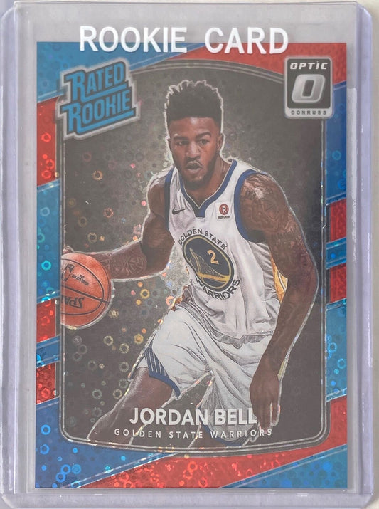 JORDAN BELL 2017-18 DONRUSS OPTIC RATED ROOKIE RED DISCO PRIZM ROOKIE RC #D /85