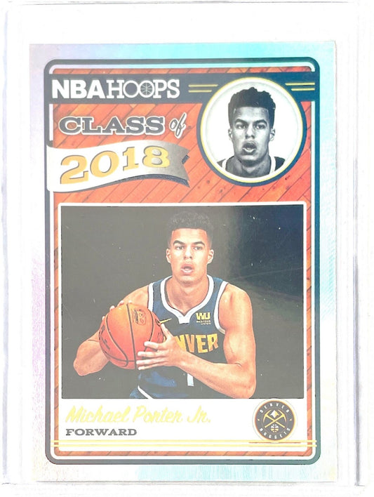 MICHAEL PORTER JR. 2018-19 PANINI HOOPS CLASS OF 2018 HOLO ROOKIE RC #14